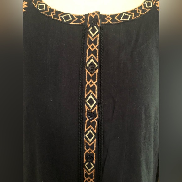 VELZERA Bohemian Embroidered Midi Dress with Pockets - Picture 4 of 6